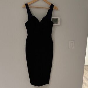 Victoria Beckham Black Midi Dress